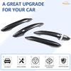 Aunginsy Exterior Door Grab Handle Trim Cover Compatible with Hyundai Tucson/Santa Cruz 2022-2024, Car Outside Front Rear Door Handle Panel