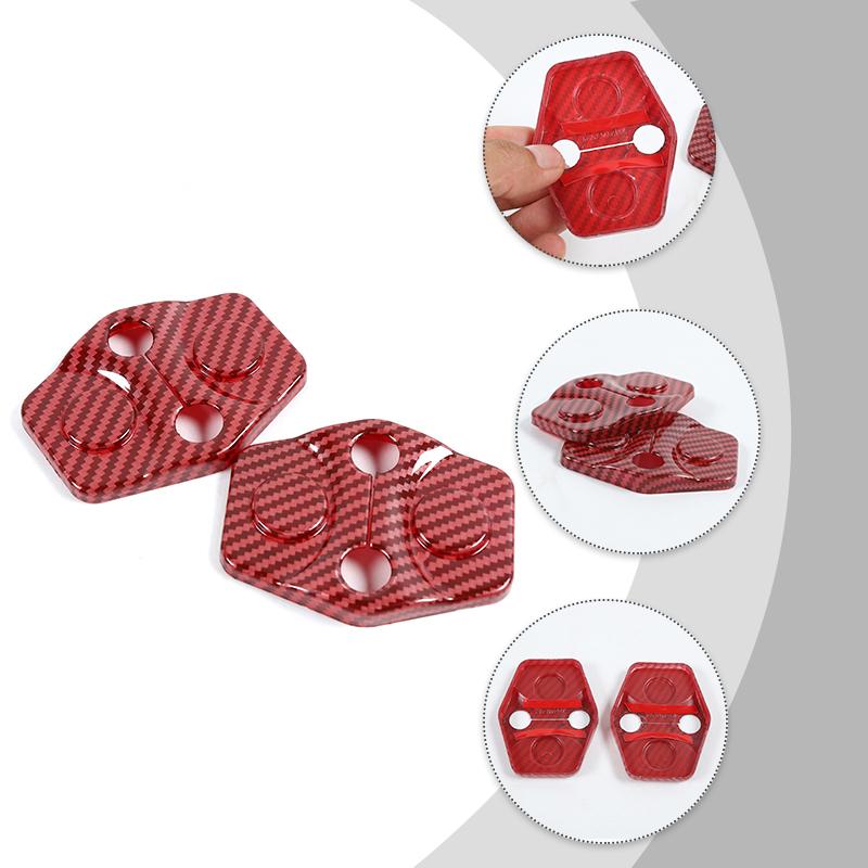 Krycí samolepka dekorace na západku dveří ABS vhodná pro Dodge Challenger 2012 Up Příslušenství interiéru auta