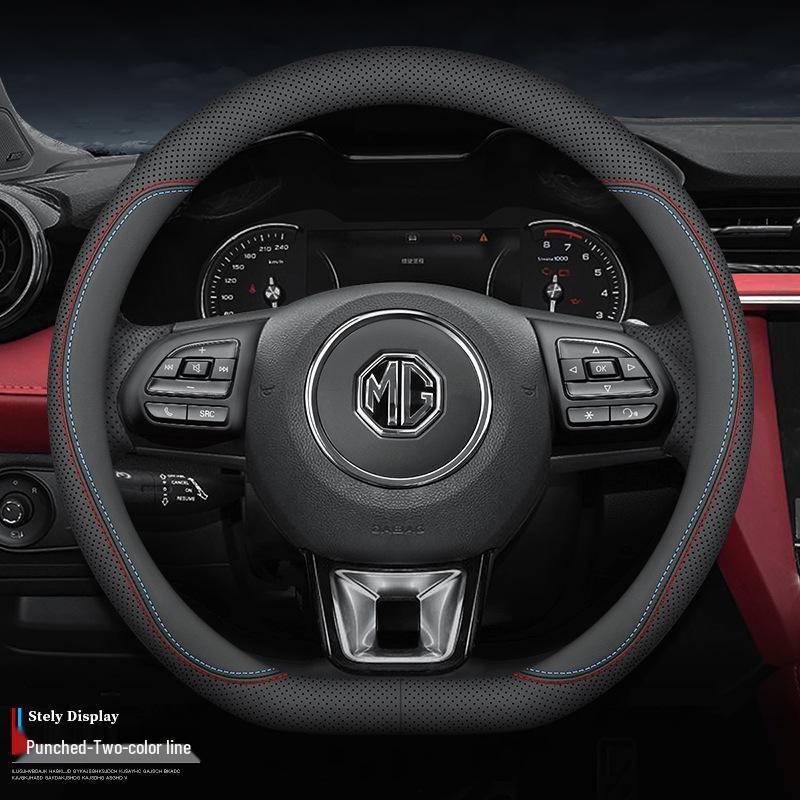 Pokrowiec na kierownicę z prawdziwej skóry dla MG5, MG6, MG7, MG4MG, Navigator HS, Ruixing 3SW, Ruiteng ZS