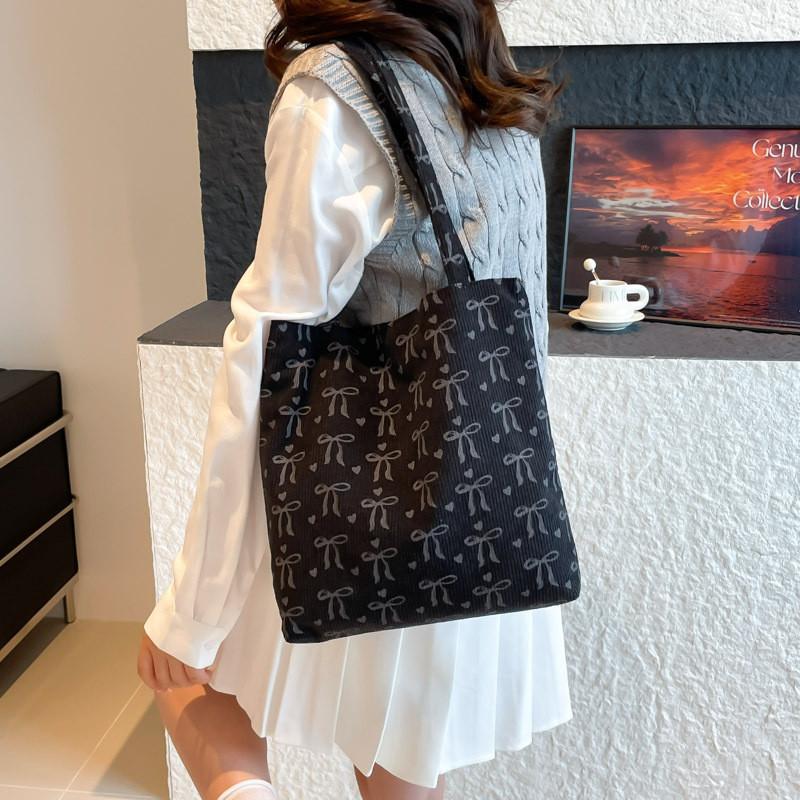 Nylon Butterfly Knot Tote Bag For Women With Large Capacity And Urban Style