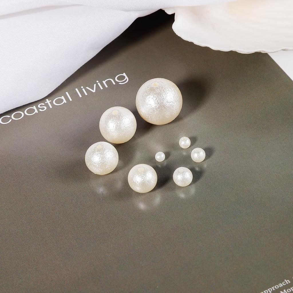 10-500Pcs ABS Wrinkled Pearl Beads for DIY Jewelry Craft Making Home Decoration Art Faux Pearls for Vase Fillers