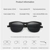 6 In 1 Spectacle Frame With 5 PCS Clip On Black Polarized Sunglasses Magnetic Telescopic Leg Glasses Male Computer Optical