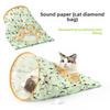 Folding Paper Cat Tunnel Toy Cat Burrows Through Pocket Rolling Dragon Passage Toy Interactive Play