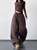 2025 Winter Korean Style Women's Warm Loose Casual Cotton Pants - Versatile, Stitch Detailed, Cold Resistant, Super Stylish.