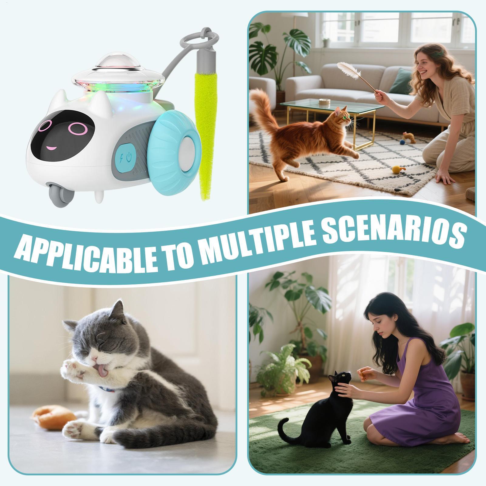 Electric Cat Toy Interactive Motion Sensor Moving Kitten Pet Supplies Electronic Cat Toy for Indoor Outdoor Home Room Play CN