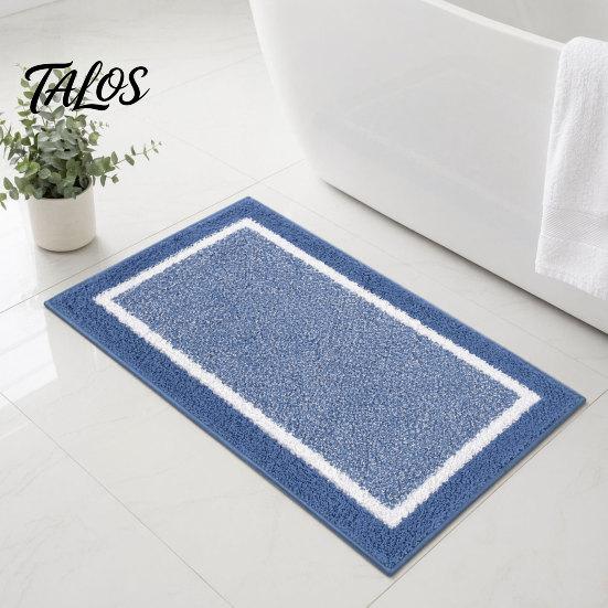 Set da 3pz Tappetini da Bagno, Tappeti da Bagno Altamente Assorbenti Antiscivolo, Tappetini Morbidi Lavabili per Lavandino del Bagno, WC, Vasca da Bagno