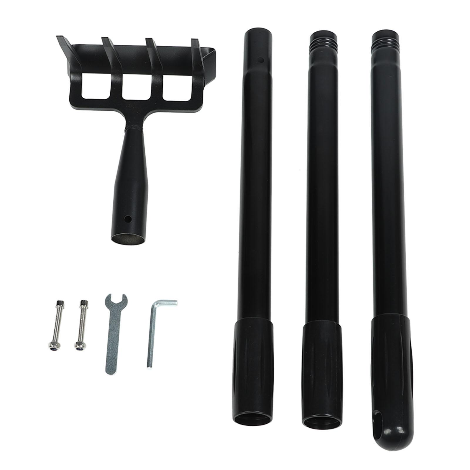 

Грабли для прополки с регулируемой длиной, эргономичная ручка из нержавеющей стали, ручные грабли, садовый инструмент для