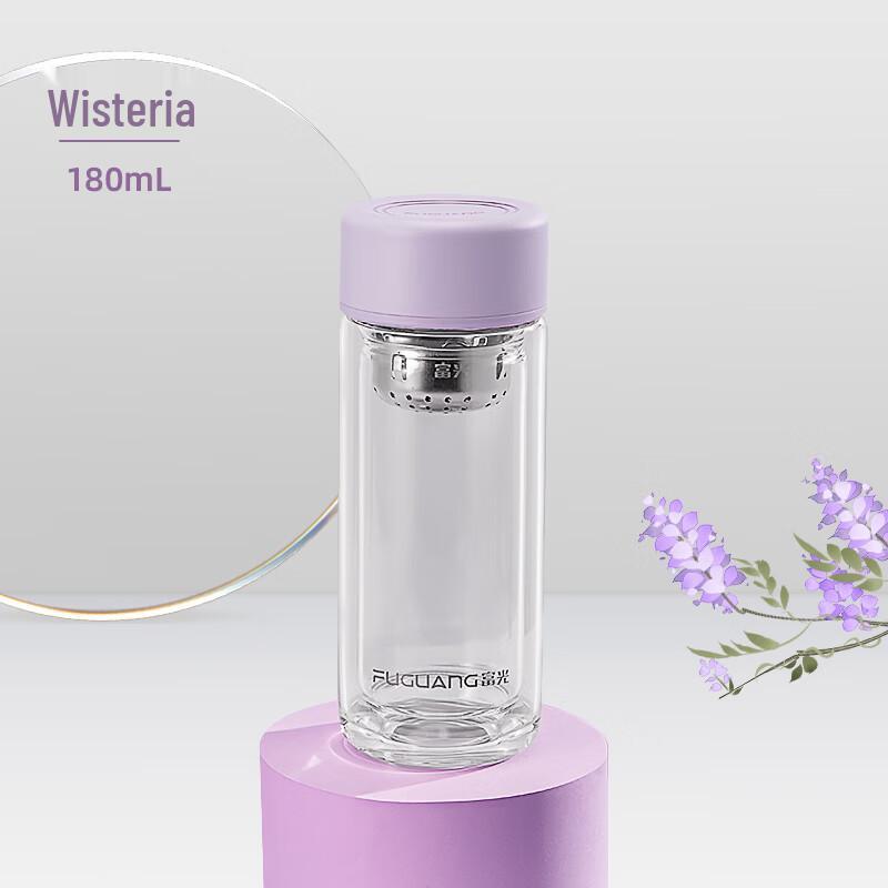 Fuguang Portable Double-Layer Glass Water Cup