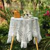 French Retro Lace Tablecloth Round Rectangular Dining Table Coffee Table Tablecloth Pastoral Romantic Literary Cover