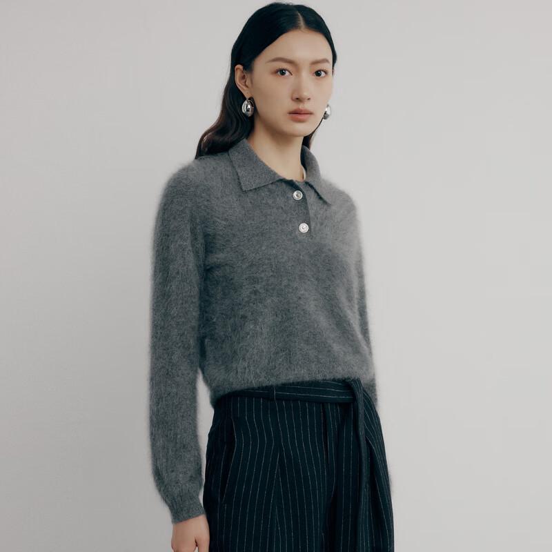 

Palau Women s 100% Cashmere Lapel Sweater S