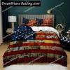 3D Print National Flag Duvet Cover Set King Size American Flag Bedding Set for Teens Adults Microfiber Single Double Quilt Cover