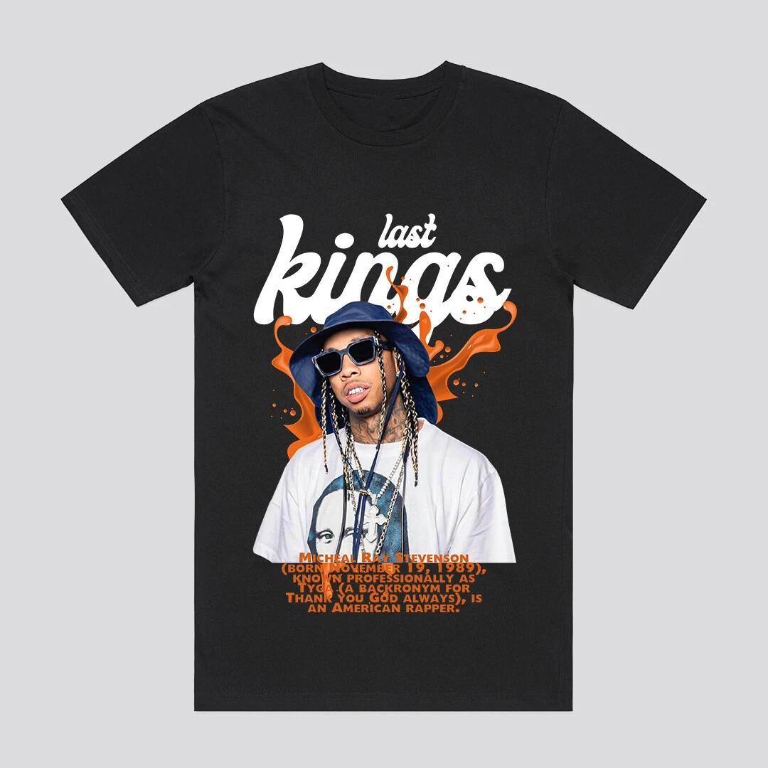 

TYGA MUSIC HIP HOP Blues Retro T-Shirt Artist POP Men s Women T-Shirt Summer Vintage Streetwear 4XL