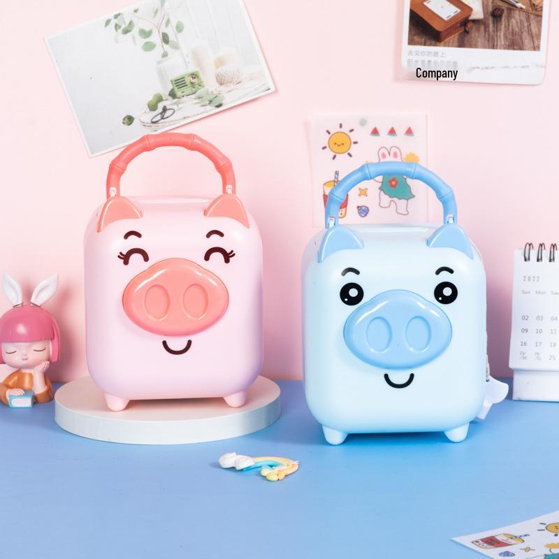 Adorable Piggy Plastic Coin Bank for Kids - Cartoon Savings Jar & Party Favor