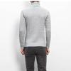 Spring and Autumn Men's Knitwear Korean Version Slim Fitting High Neck Pullover Warm Fried Dough Twists Sweater Casual Bottoming Sweater Top
