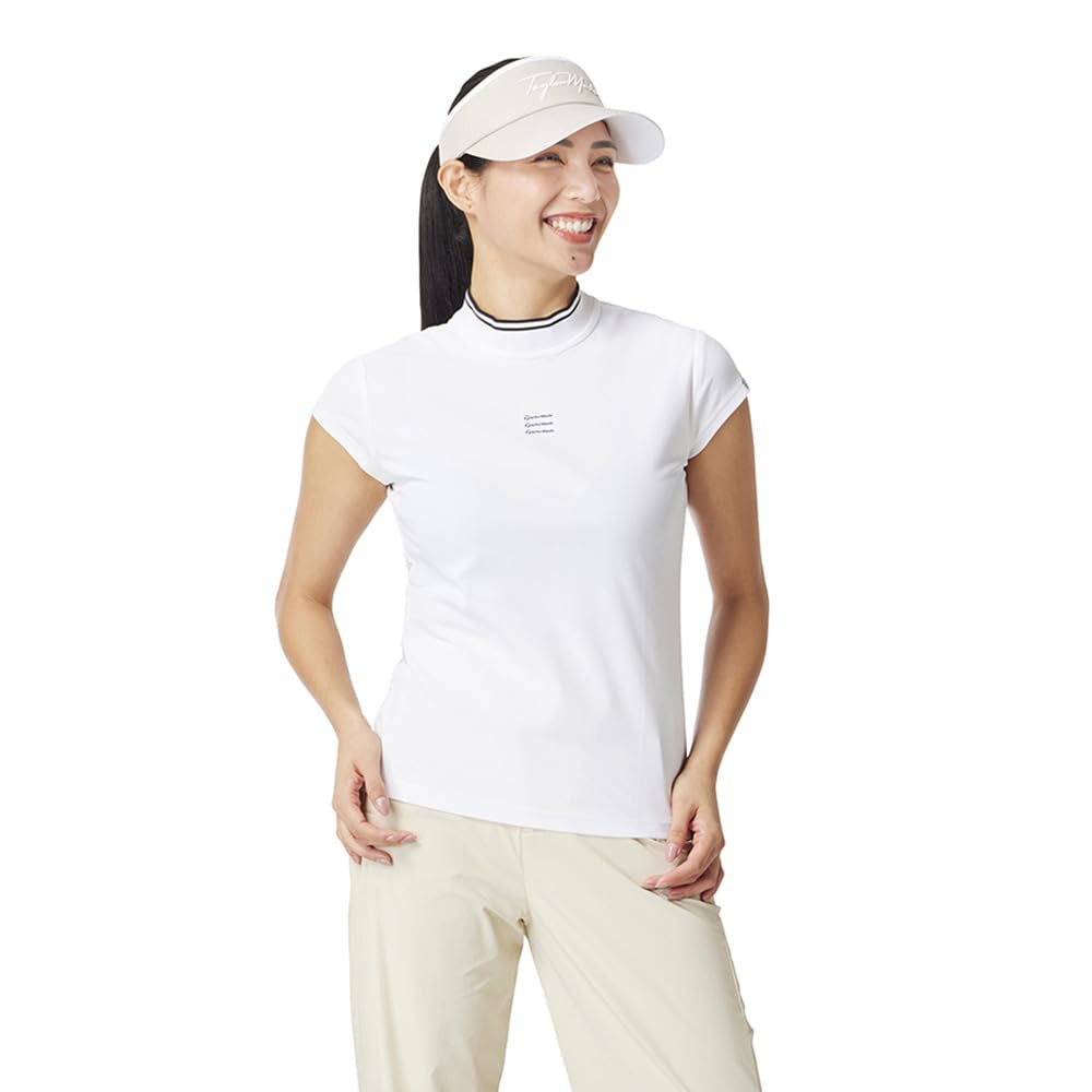 TaylorMade TM Basic C/S Mock, White, Size L, Women's, 2025SS UN672