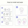 Stylish Reusable Silicone Earplugs, Soft Comfortable Design Ideal for Sleeping Working Traveling