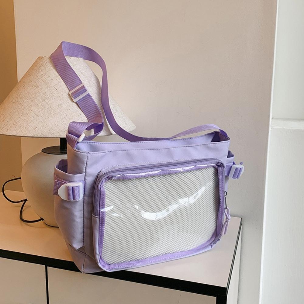 Luxury Designer Transparent Ita Bag Large Capacity College Style Tote Bag Canvas Shoulder Bag Women