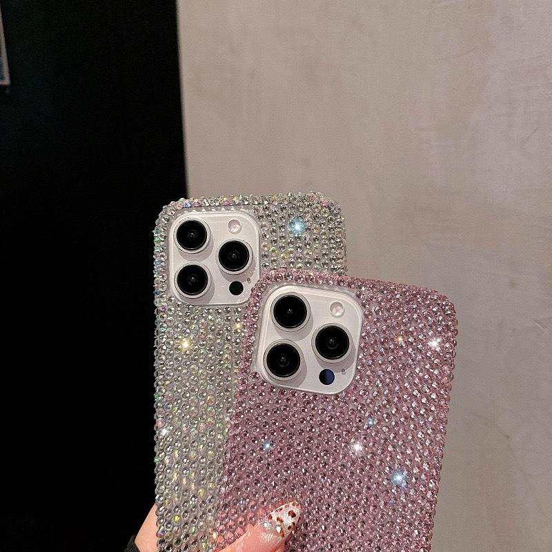 Neue Luxus-Strass-iPhone16-Handyhülle für 16Promax Apple 14 Voll-Diamant 11 Schutzhülle 15 Damen