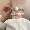 Elegant Beaded Butterfly Bracelet for Women - Chinese Style, High-End Ancient Design