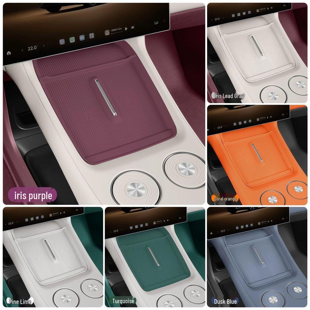 Xiaomi YU7 Wireless Charging Silicone Anti-Slip Console Storage & Cup Holder Mat