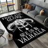 Odin Simbolo Vichingo Valknut Nordico Valhalla Tappeto Tappetino per Soggiorno Camera da Letto Casa Decorazione Divano, Tappeto da Area Tappetino Antiscivolo per Pavimento