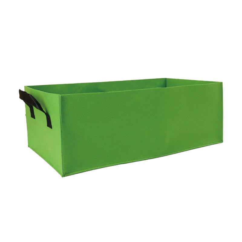 Hochbeet aus Stoff, quadratischer Filz-Garten-Blumen-Wachstumsbeutel, Gemüse-Pflanzbeutel, Pflanztopf mit Griffen, Pflanzbeutel