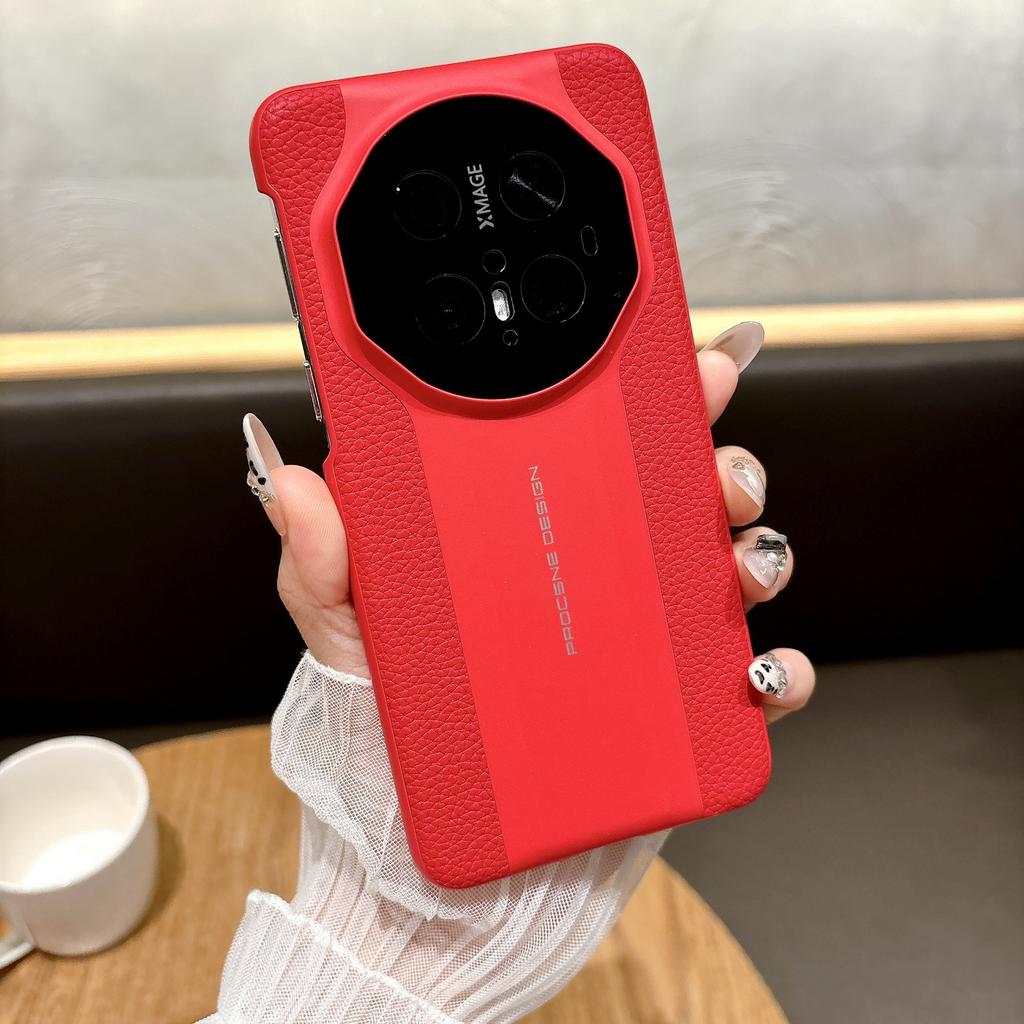 Anti-drop plain leather mobile phone case is suitable for Huawei MATE70 business Pura70 anti-drop protective case NOVA11PRO