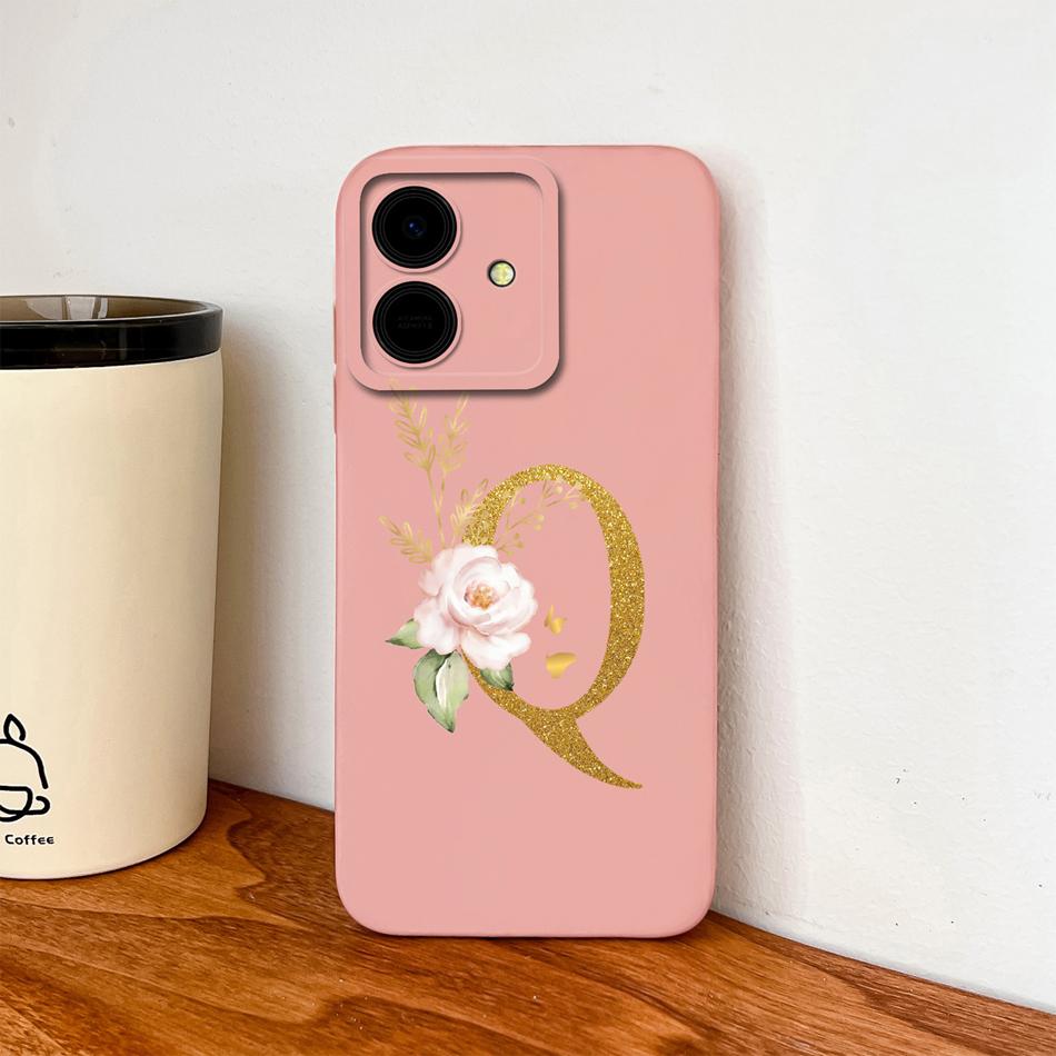 For Honor Play 10 10A 10T Case For Honor Play10 Elegant Rose Letters Soft Back Cover Camera Protection High Quality Phone Cases
