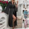 2025 New Arrival/Fashion Wind Sexy Thin Summer Robe/Loose Lace Bathrobe/Long Private Home Clothes