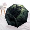 Owl  Pattern, Automatic Folding Umbrella, Portable and Foldable Design, 8 Ribs, a Christmas or Birthday Gift.