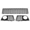3 STÜCKE Stoßstange vorne Mitte unterer Kühlergrill und Nebelscheinwerferblende Kühlergrill 51117906198 für 5er F10 2011 bis 2013
