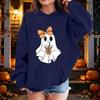 Kids Halloween Printed Hoodie, Loose Fit Casual Pullover for Boys Girls