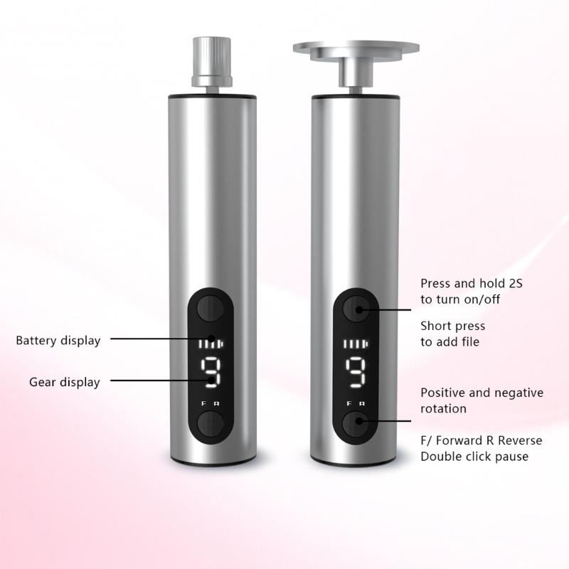 Rechargeable Foot File Including 10 Extra Heads And Type C Charging For Gentle Smooth Feet