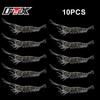 FTK 10Pcs Soft Silicone Simulation Fishing Lure Shrimp Prawn Bait Artificial Trout Bait Fishy Smell Single Hook Bass Tackle Jig
