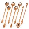 Creative Cartoon Animal Stirring Spoon, Lemon Leaf, Internet-famous Wooden Spoon, Nordic-style Ins Souvenir, Japanese and Korean Coffee Spoon