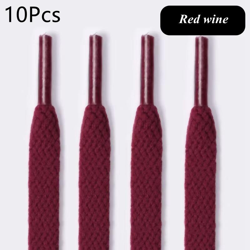 

10 шт. Шнурки для кроссовок плоские Качественные веревочные шнурки AJ/AF1 Теннисные Повседневные шнурки для обуви Аксессуары для обуви 100/120/140/160/180 см 100cm