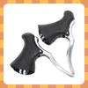 BULLSPANN Universal Brake Levers Aluminum Alloy Bicycle Road Bike Mountain Bike Silver Tone Black 1 Pair