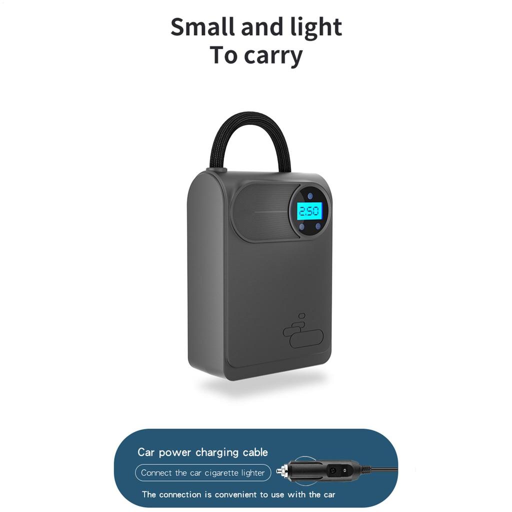 Portable Tire Inflator Portable Auto Shut Off Automotive Inflation Tool Air Pump For Auto For Motorcycles Bikes Bicycle