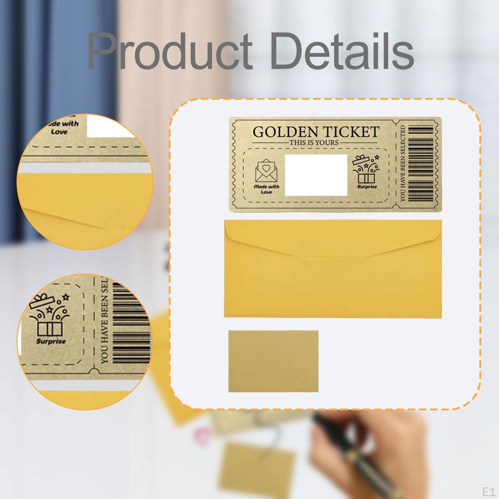 2 Pieces Scratch Off Cards with Envelopes for Boyfriend Girlfriend Party Favors Reveal