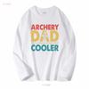 Archery T Shirt For Dad Cool Best Ever Fathers Day Lover S Papa Long Or Short Sleeves Vintage Washed Slightly Breathable