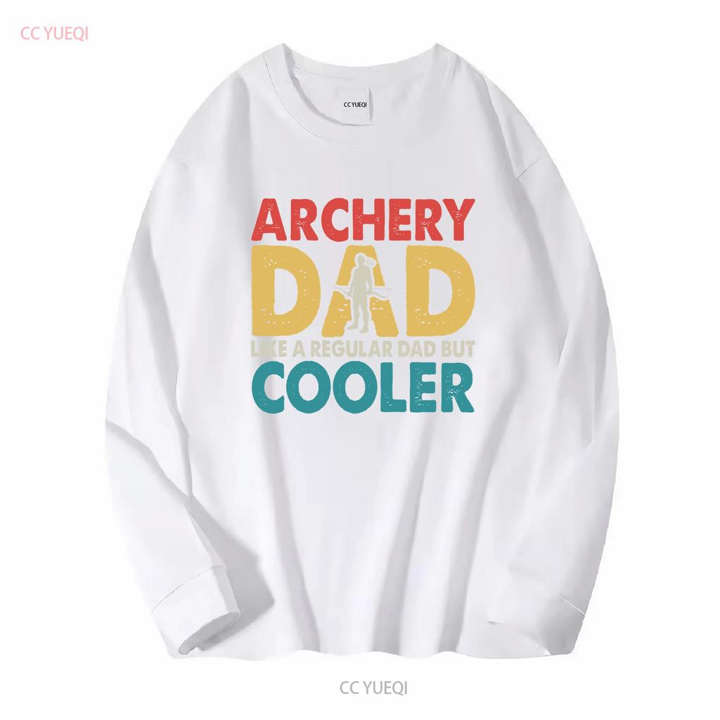 Archery T Shirt For Dad Cool Best Ever Fathers Day Lover S Papa Long Or Short Sleeves Vintage Washed Slightly Breathable