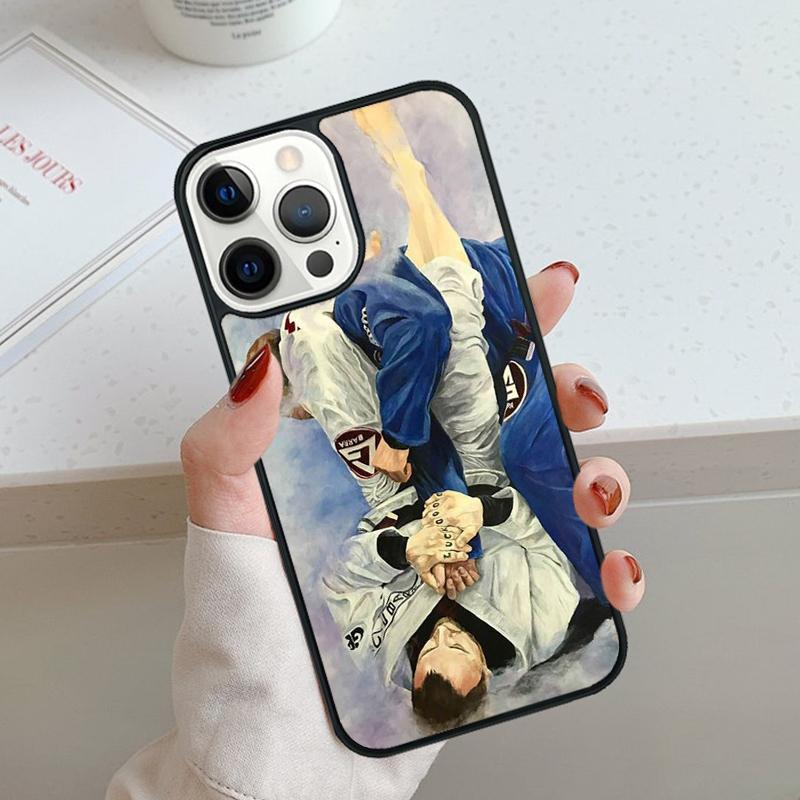 BJJ Brazilian Jiu Jitsu Phone Case For iPhone 17 Air 11 12 13 14 15 16 Pro Max Cover For iPhone 17 Air Max 5 Plus Coque Shell