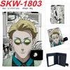Jujutsu Kaisen Anime Wallet Vertical Snap Button Bifold Card Holder Coin Purse for Men Women 1pcs