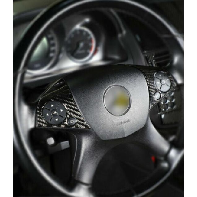 For mercedes W204 C class Carbon Fiber car modification interior button Stickers