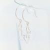 Platinum PT950 Diamond Dangle Double Heart Hook Earrings [Haute Pureté Platine] 0.012ct p-srum-di