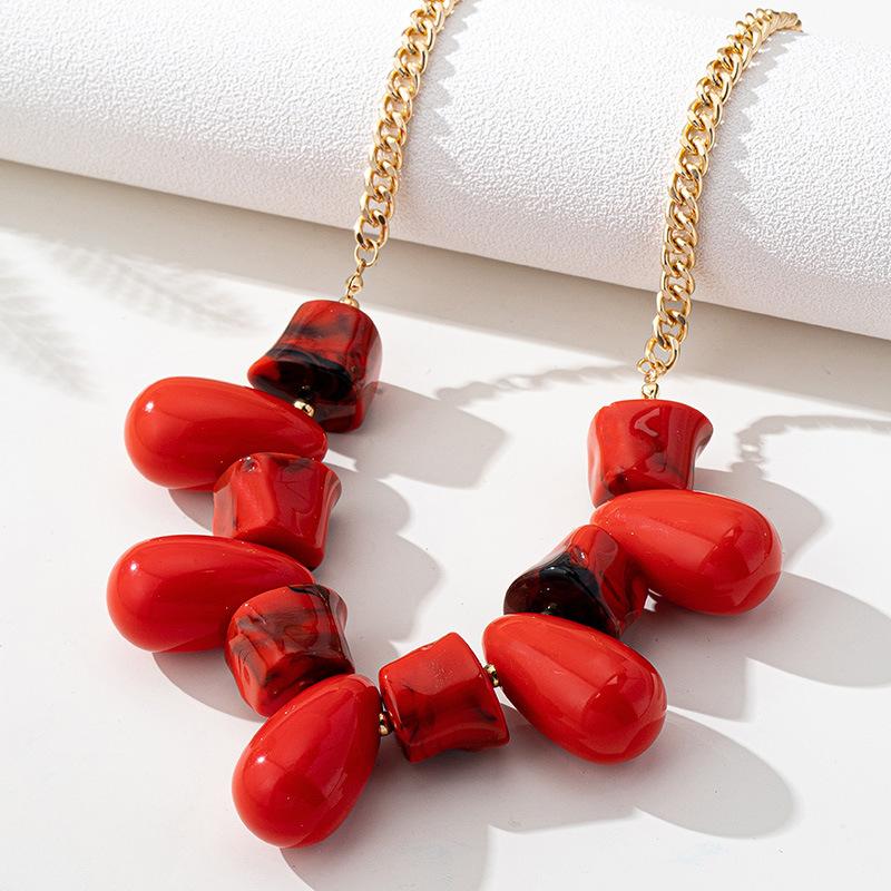 

Модное ожерелье для женских украшений красный