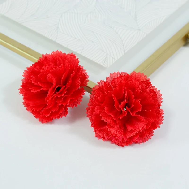 50 шт. Головки цветков бархатцев оптом Индийский шелк Искусственный цветок для Дивали DIY Венок Гирлянда Ремесло Дом Комната Свадебная вечеринка Декор