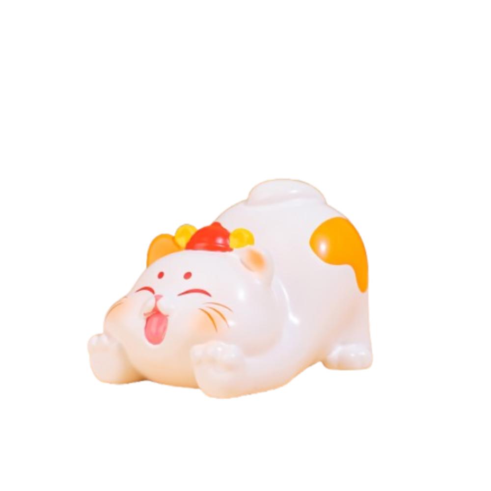 Lucky Mini New Year Cat Figurines Cute Simulation Cat Model  Home New Year Decor