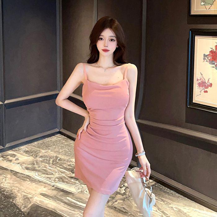 2024 Letní Sexy Zeštíhlující Bodycon Šaty na Ramínka
