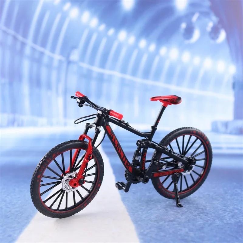 1:10 Mini Model Alloy Bicycle Toy Finger Mountain Bike Pocket Diecast Simulation Metal Racing Funny kids Toys For Children